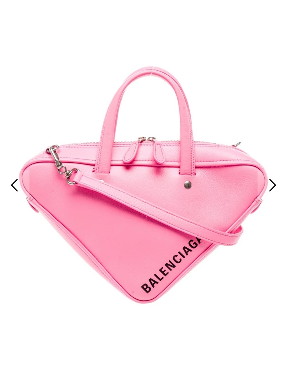 Balenciaga Hot Pink Triangle Shoulder Bag
